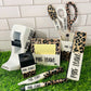 1/2 Leopard Glitter Office Supply Set