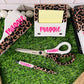 1/2 Leopard Glitter Office Supply Set