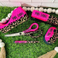 1/2 Leopard Glitter Office Supply Set
