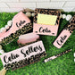 1/2 Leopard Glitter Office Supply Set
