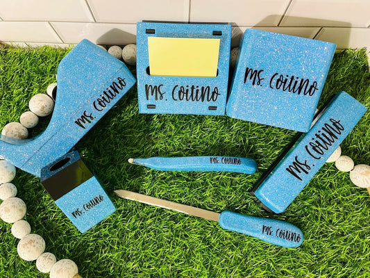 Glitter Office Supply Set