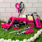 1/2 Cow Print Glitter Office Supply Set