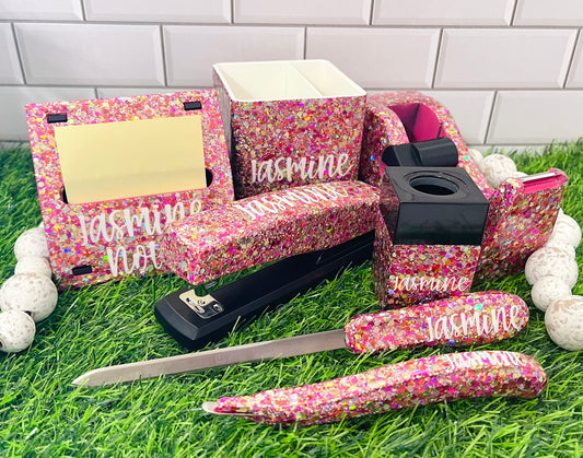 Glitter Office Supply Set