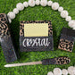 1/2 Leopard Glitter Office Supply Set